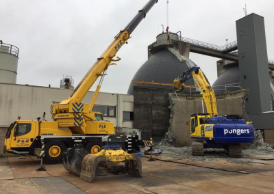 Ontmanteling gashouder en gasfakkel Hengelo