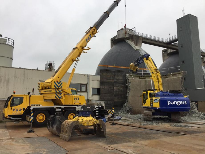 Ontmanteling gashouder en gasfakkel Hengelo