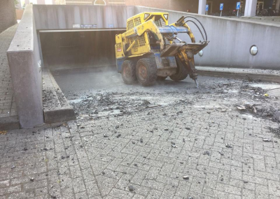 Verwijderen hellingbaan-verwarming parkeergarage RUG