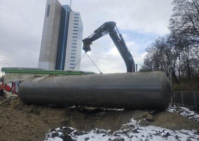 Ontmanteling tankstation nabij Galgenwaard in Utrecht
